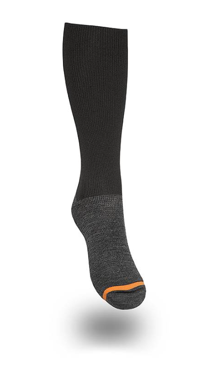 Kompresjonssokker Medisox for sport og fritid svart med antrasitt ullfot