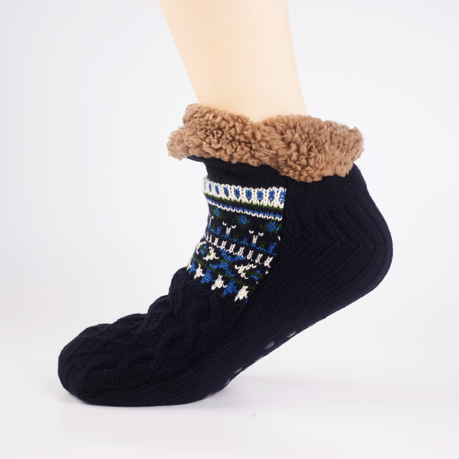 Varme tøfler med sklisåle - Living Feet