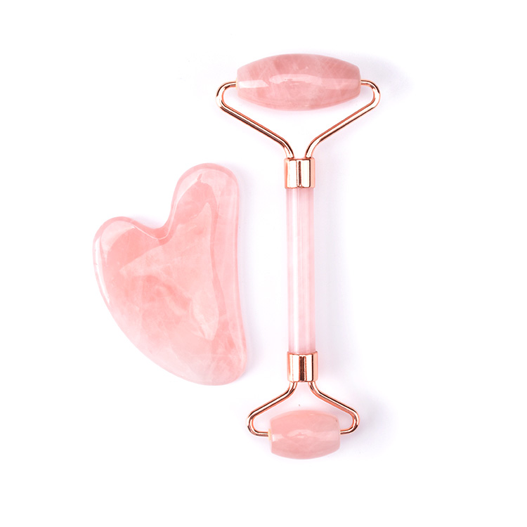 Rosa Jade roller og Gua Sha stein - Mediconline