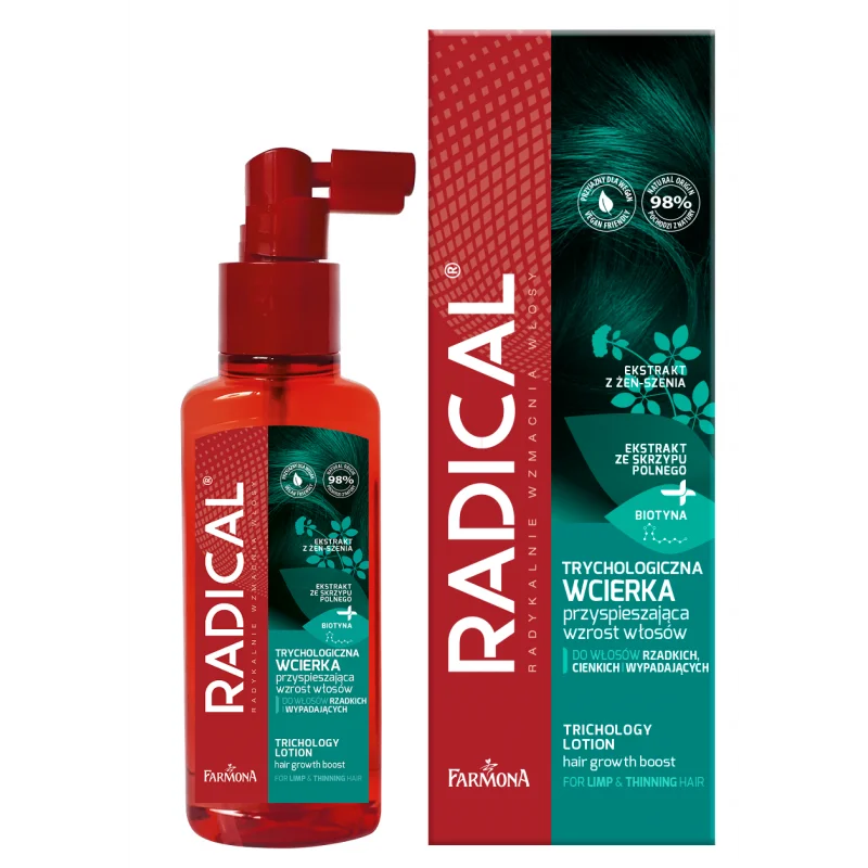 Trikologisk serum for tynt, svekket og langsomt voksende hår - RADICAL