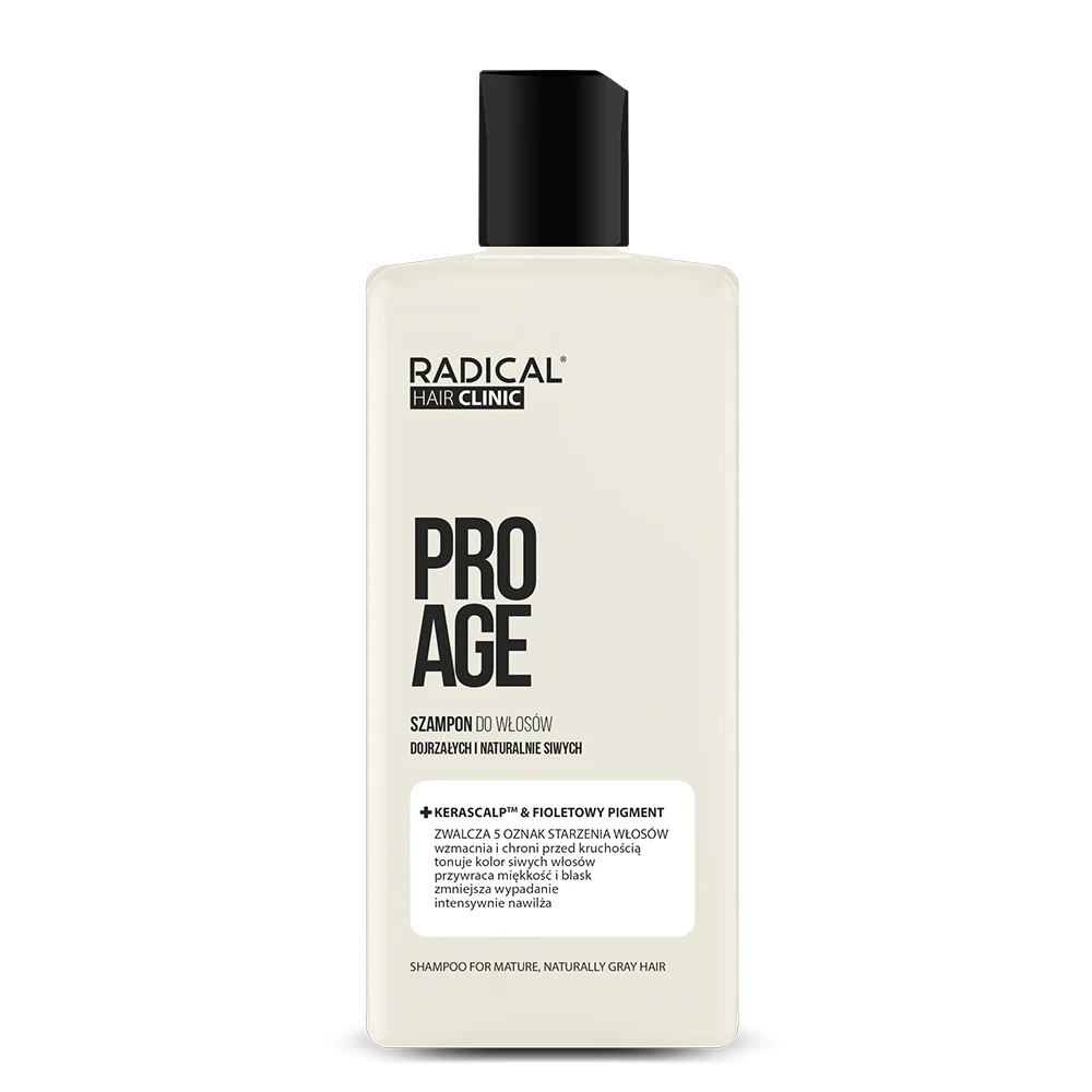 Sjampo for modent og naturlig grått hår - Radical Hair Clinic