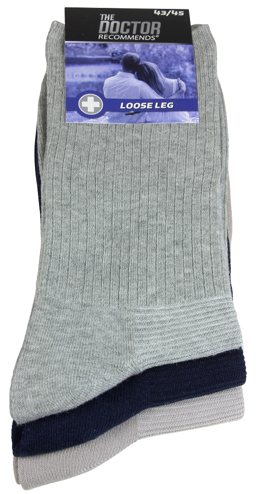 Strømper med løs elastikk 3-pk - The Doctor Recommends