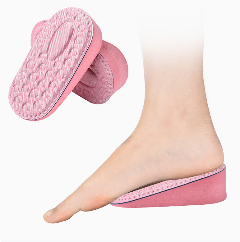 Rosa hælinnlegg for økt lengde - Living Feet