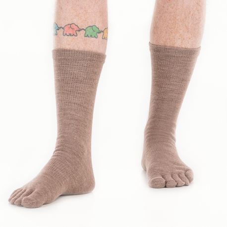 Funq Wear tåstrømper ull, Brun - Herre