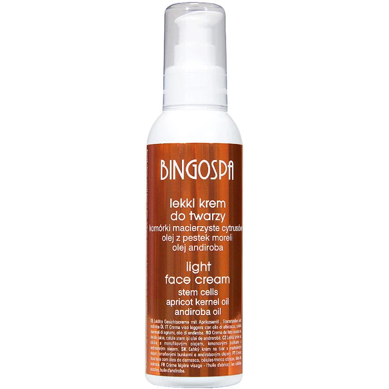 Mild ansiktskrem med aprikosolje - BingoSpa