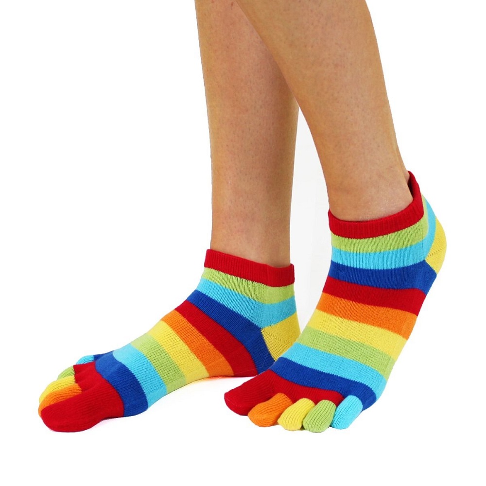 TOETOE Essential Anklet - Ankelhøye Tåsokker, regnbue
