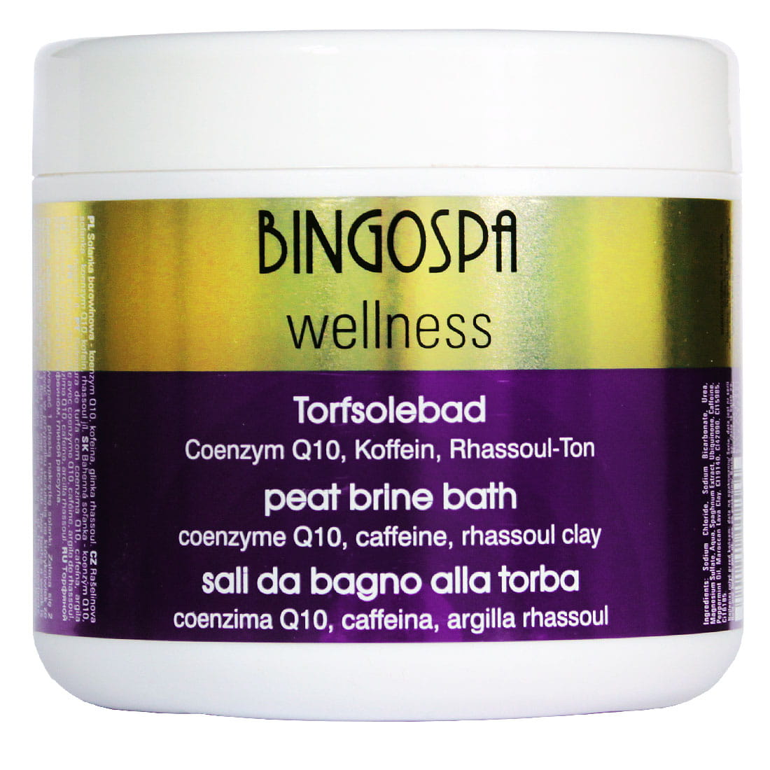 Badesalt med koffein og koenzym Q10 - BingoSpa