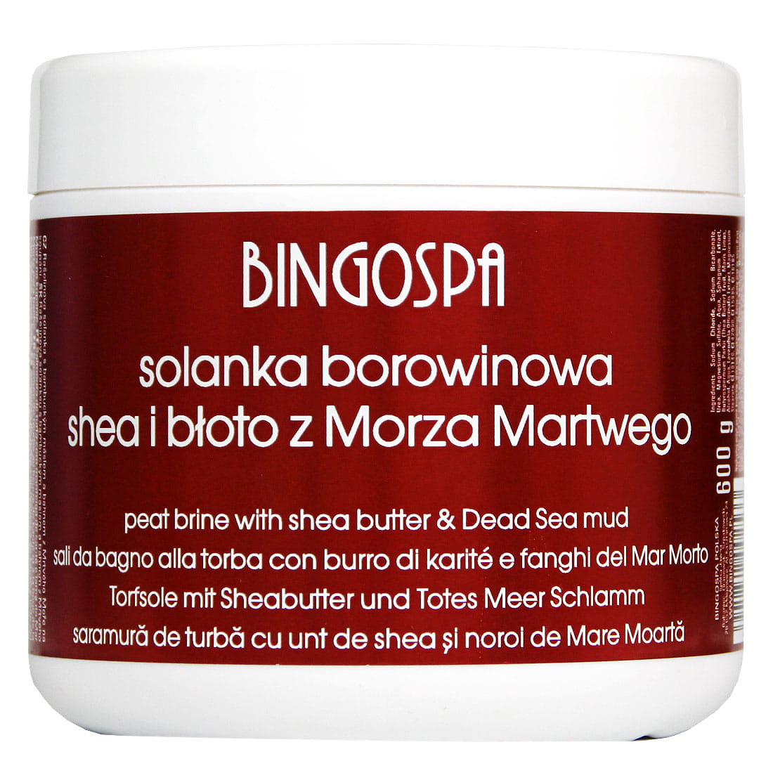 Badesalt med torv, sheasmør og leire fra Dødehavet - BingoSpa