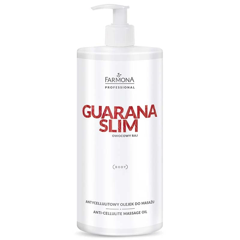 Massasjeolje mot cellulitter med naturlige oljer - Guarana Slim