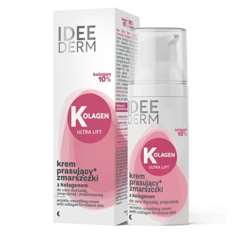 Anti-age-krem med 10 % kollagen for moden hud | Utslettende effekt – 50 ml - IDEE DERM