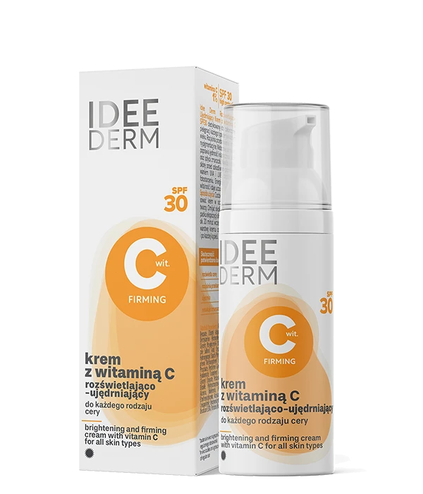 Lystgivende dagkrem med C-vitamin og SPF30 – for moden hud med ujevn hudtone - IDEE DERM