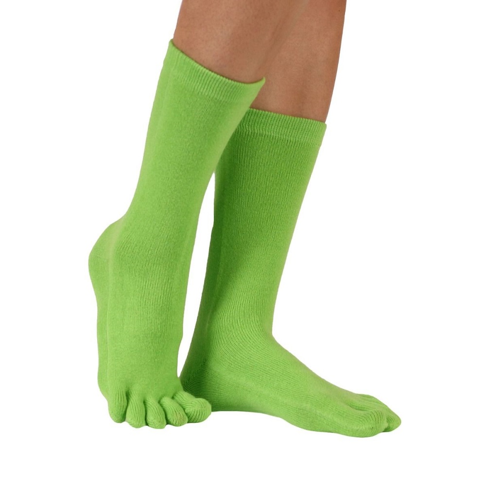 TOETOE Essential halvlange Tåsokker, limegrønn