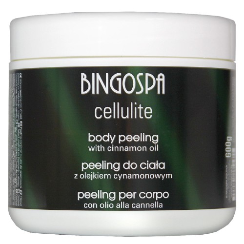 Peeling mot cellulitter med saltkrystaller og urea - BingoSpa
