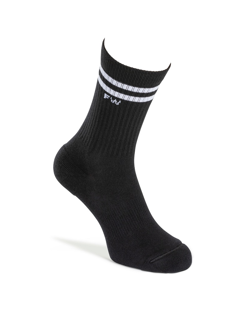 FUNQ WEAR Tennissokker, svarte med striper