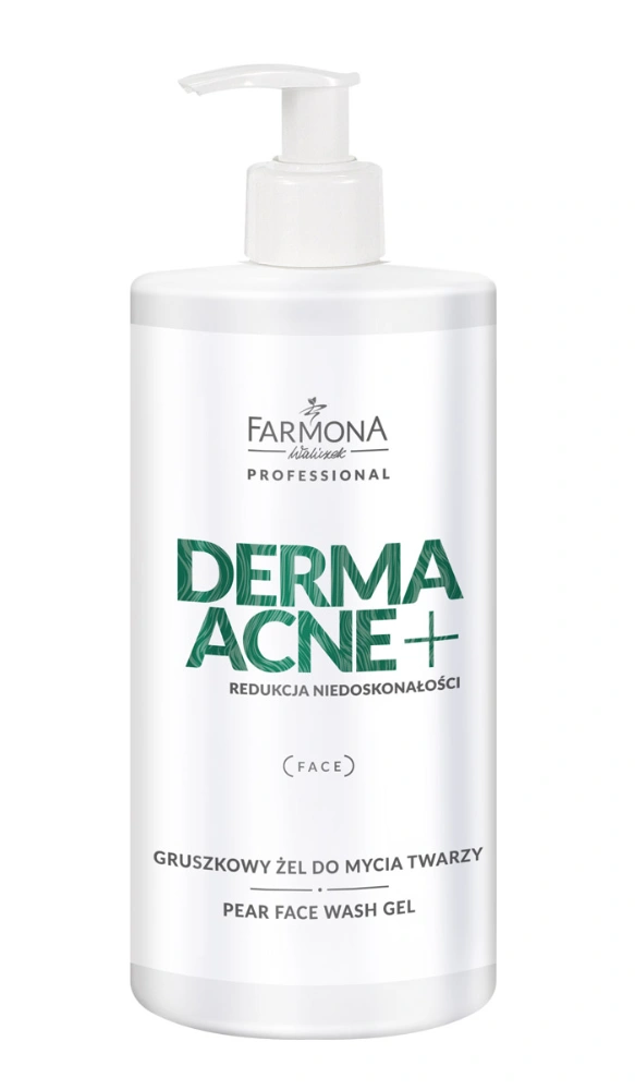 Ansiktsvask for fet hud stor pakke 500 ml - DERMAACNE +