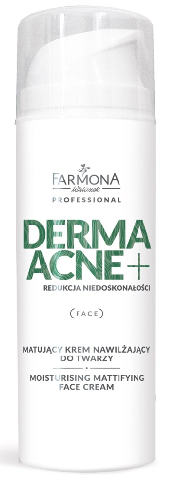 Mattende ansiktskrem for fet og glansete hud - DERMAACNE +