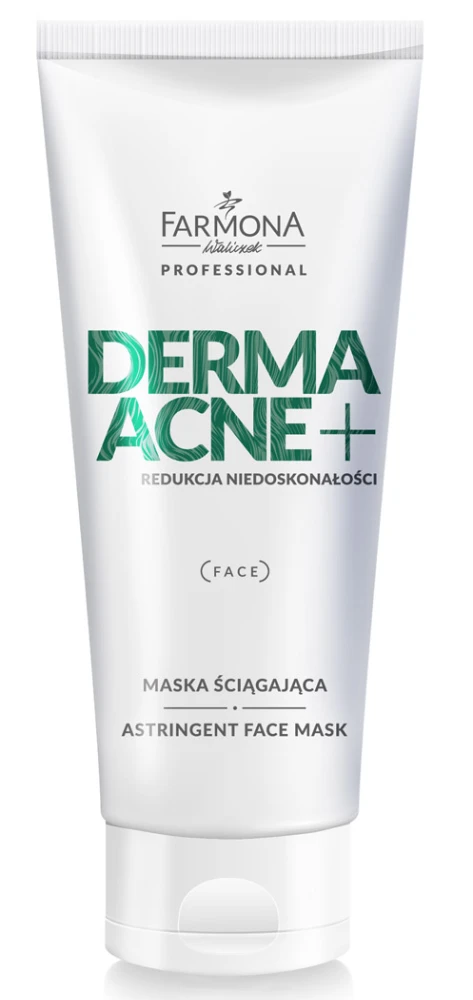 Ansiktsmaske som strammer porene - Leirmaske for uren og glansende hud - DERMAACNE +
