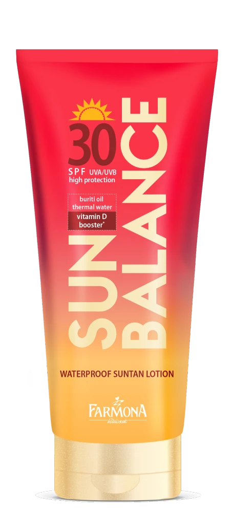 Vannfast solkrem SPF 30 for lys til medium hudtone - SUN BALANCE