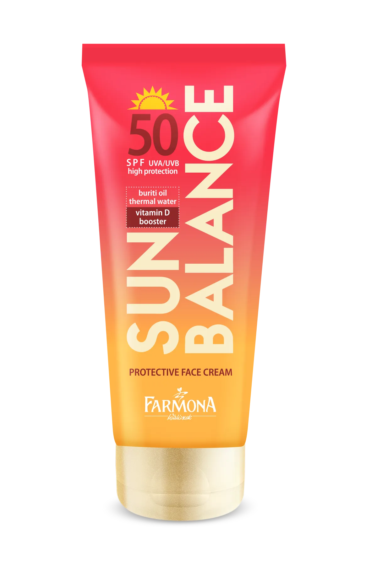 Beskyttende ansiktskrem SPF 50 for lys og sensitiv hud (UVA- og UVB-filter) - SUN BALANCE