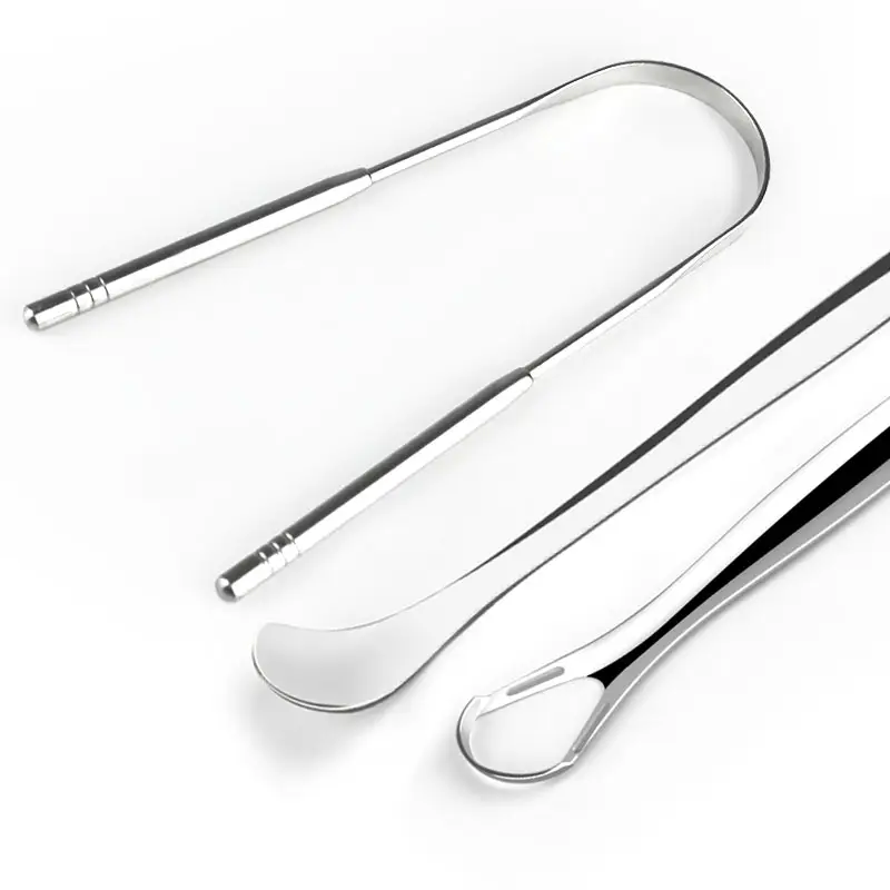 Tungeskrape metall bred – sett med 3 deler - Mediconline