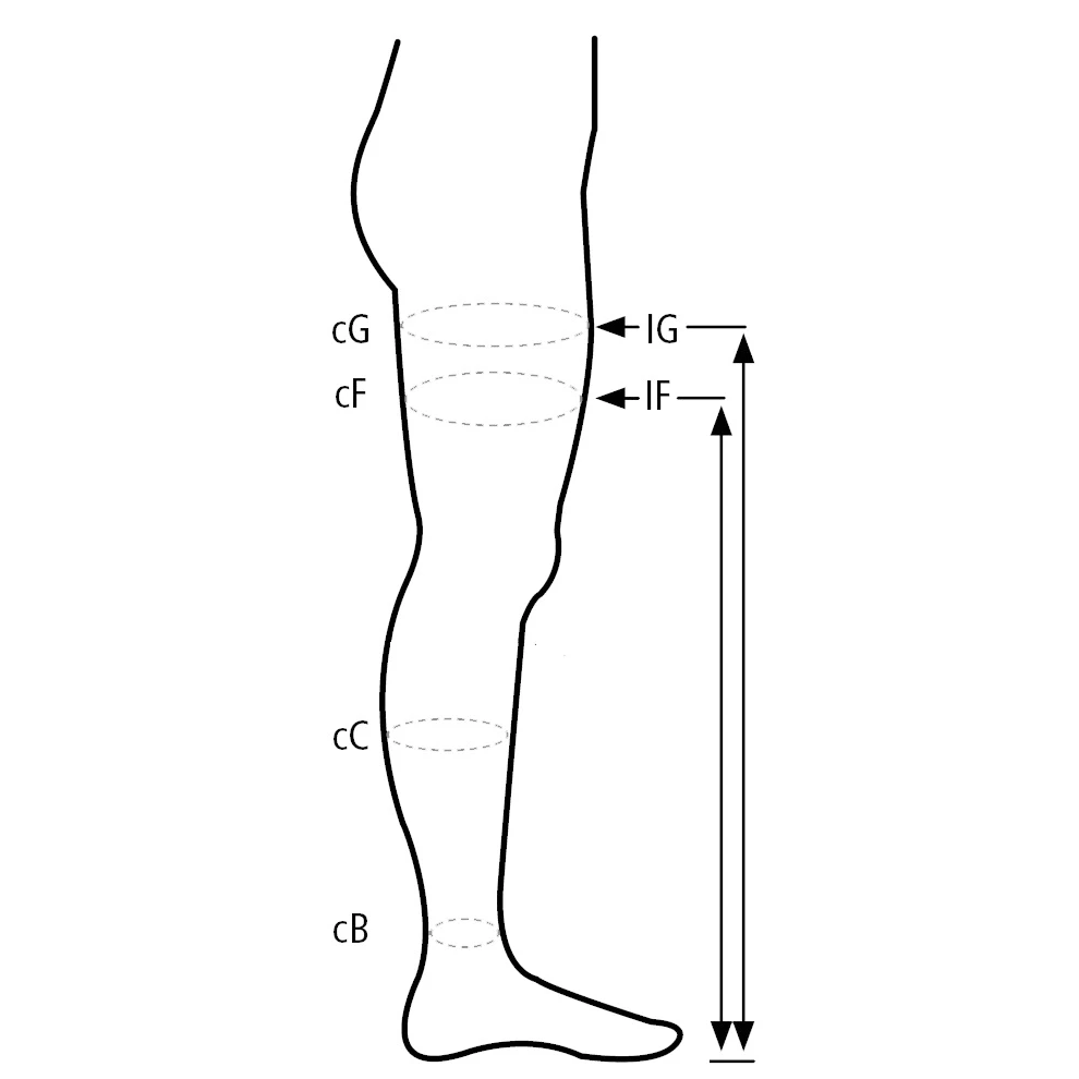 RelaxSan stay-up med silikonbånd 12-17 mmHg