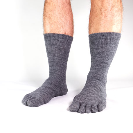 Funq Wear tåstrømper ull, Grå - Herre
