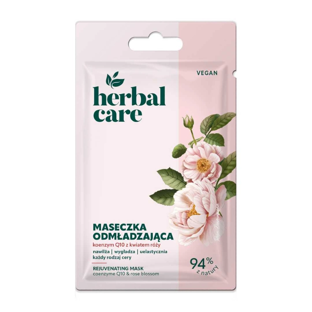 Ansiktsmaske med Q10 og roseblomst - Herbal Care